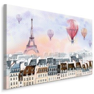 Plátno Balóny Nad Paříží Varianta: 100x70