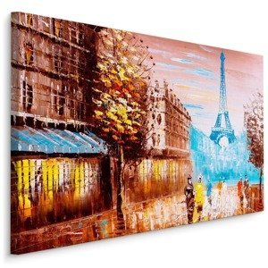 Plátno Abstraktní Pohled Na Paříž Varianta: 100x70