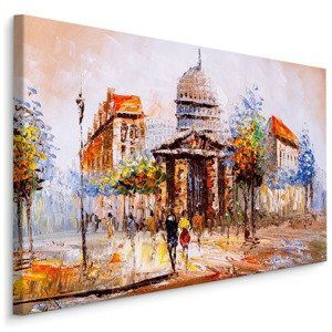 Plátno Pařížské Ulice Jako Malované Varianta: 100x70