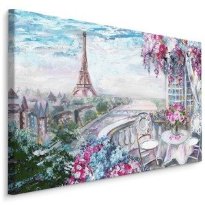 Plátno Pohled Na Eiffelovu Věž Varianta: 100x70