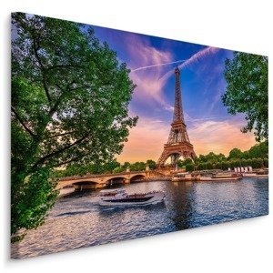 Plátno Pohled Na Seinu A Eiffelovu Věž Varianta: 120x80