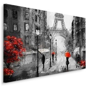 Plátno Ulice z Paříže I. Varianta: 120x80
