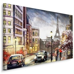 Plátno Zamračený Den V Paříži Varianta: 100x70