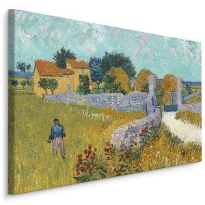 MyBestHome BOX Plátno Vincent Van Gogh "Farma V Provence" Reprodukce Varianta: 100x70