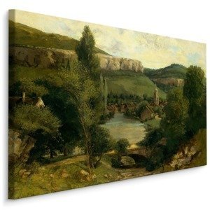 MyBestHome BOX Plátno Gustave Courbet "Ornans View" Reprodukce Varianta: 100x70