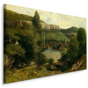 MyBestHome BOX Plátno Gustave Courbet "Ornans View" Reprodukce Varianta: 90x60