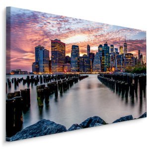 Plátno Panorama Města New York I. Varianta: 120x80