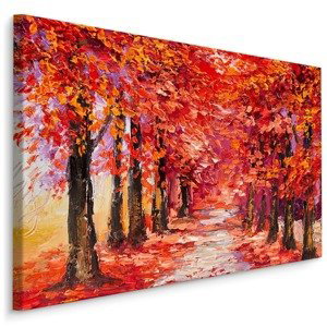 Plátno Podzimní Les V Teplých Barvách Varianta: 120x80