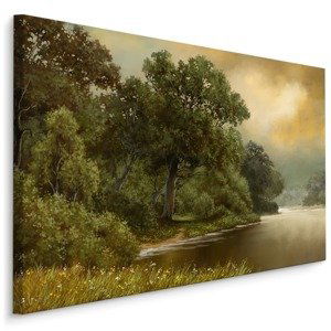 Plátno Lesní Krajina S Řekou Varianta: 40x30