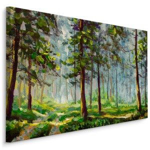 Plátno Lesní Cesta Jako Malovaná I. Varianta: 100x70