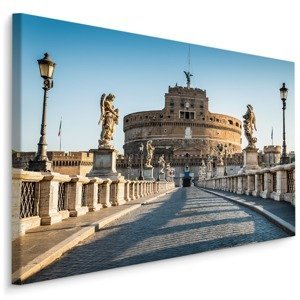 Plátno 3D Pohled Na Hrad St. Angelo V Římě Varianta: 100x70