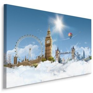 Plátno Londýn V Oblacích Varianta: 100x70
