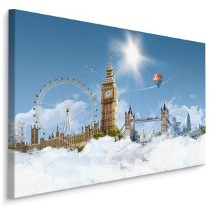 Plátno Londýn V Oblacích Varianta: 70x50
