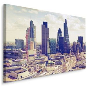 Plátno Pohled Na Moderní Londýnskou Čtvrť Varianta: 100x70