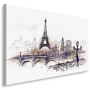 Plátno Malovaná Paříž Varianta: 100x70