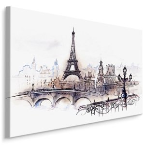 Plátno Malovaná Paříž Varianta: 120x80