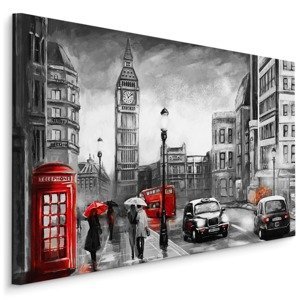 MyBestHome BOX Plátno Deštivý Den V Londýně Varianta: 100x70