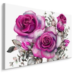 Plátno Obraz Malovaných Růží V. Varianta: 40x30