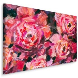Plátno Abstraktní Malba Růže Varianta: 100x70