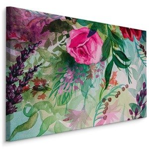 Plátno Krásné Pastelové Květy Růže Varianta: 100x70