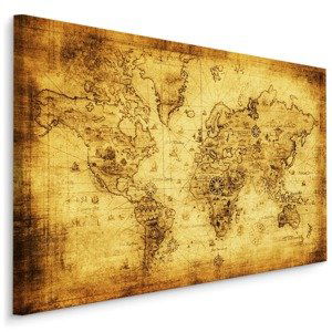 MyBestHome BOX Plátno Mapa Starověkého Světa Varianta: 30x20