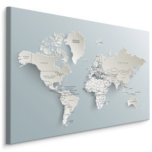 MyBestHome BOX Plátno Mapa Světa S 3D Efektem Varianta: 40x30