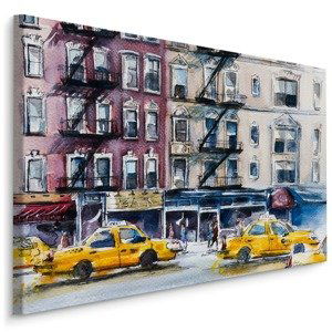 Plátno Ulice V New Yorku Malovaná Varianta: 30x20
