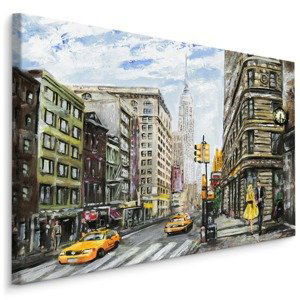Plátno Newyorská Ulice II. Varianta: 120x80