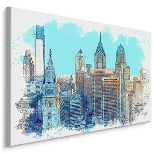 Plátno New York City Mrakodrapy S Akvarelem Varianta: 40x30