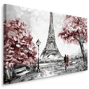Plátno Paříž Plná Romantiky Varianta: 100x70