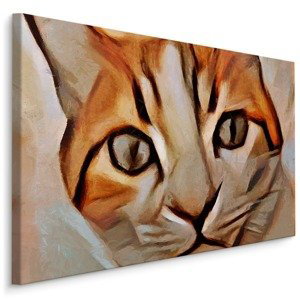 MyBestHome BOX Plátno Portrét Kočky Jako Malovaný Varianta: 120x80