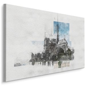 Plátno Katedrála Notre Dame, Paříž III. Varianta: 40x30