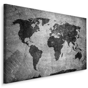 MyBestHome BOX Plátno Mapa Světa Ve Stylu Vintage Varianta: 120x80