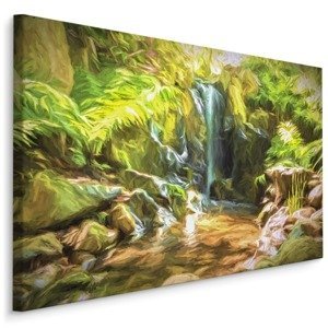 Plátno Vodopád V Džungli Jako Malovaný Varianta: 70x50