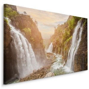 Plátno 3D Pohled Na Krásné Vodopády Varianta: 70x50
