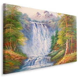Plátno Vodopád V Horách Jako Malovaný Varianta: 30x20