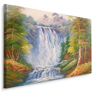 Plátno Vodopád V Horách Jako Malovaný Varianta: 40x30