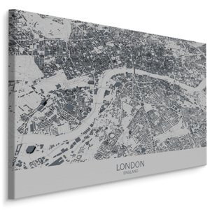 MyBestHome BOX Plátno Mapa Londýna Varianta: 30x20