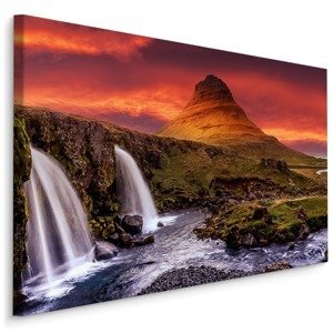 Plátno Vodopád Kirkjufellsfoss Na Islandu Varianta: 100x70