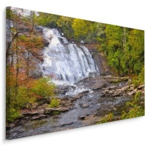Plátno Vodopád V Lese Jako Malovaný Varianta: 70x50