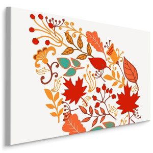 MyBestHome BOX Plátno Barevné Podzimní Listí Varianta: 100x70
