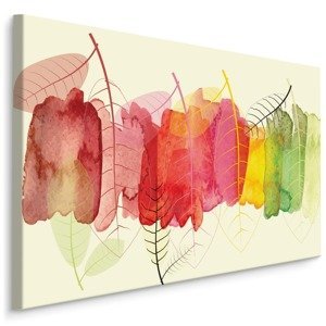 MyBestHome BOX Plátno Akvarel Listy S Podzimními Barvami Varianta: 70x50