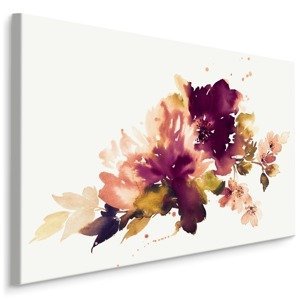 MyBestHome BOX Plátno Akvarel Listy A Květy Varianta: 100x70
