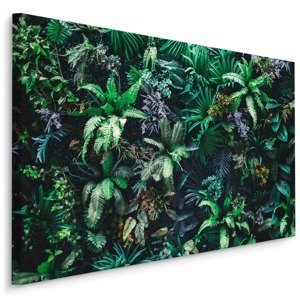 MyBestHome BOX Plátno Zahrada Plná Tropických Listů A Květin Varianta: 120x80