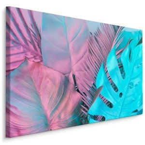 MyBestHome BOX Plátno Tropické Listy V Neonových Barvách Varianta: 30x20