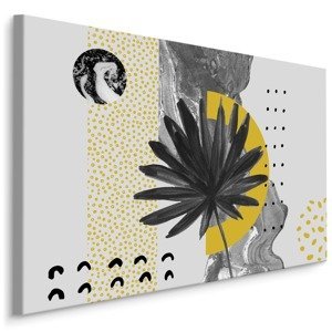 MyBestHome BOX Plátno Umělecká Díla S Listy A Vzory Varianta: 100x70