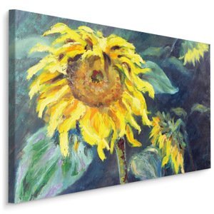 Plátno Květy Slunečnice Jako Malované II. Varianta: 120x80