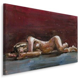 MyBestHome BOX Plátno Žena Malovaná Olejovými Barvami Varianta: 90x60