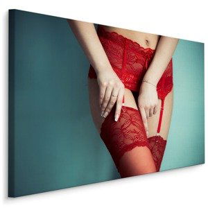MyBestHome BOX Plátno In Red Varianta: 70x50