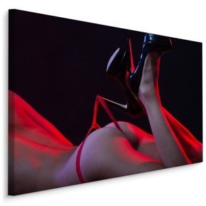 MyBestHome BOX Plátno Women In Red Varianta: 100x70
